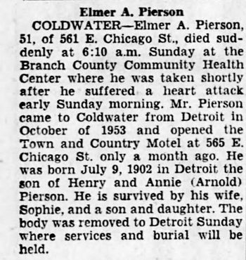 Town & Country Motel (Town and Country Motel) - 1954 - Owner Passes Away 1 Month After Opening (newer photo)